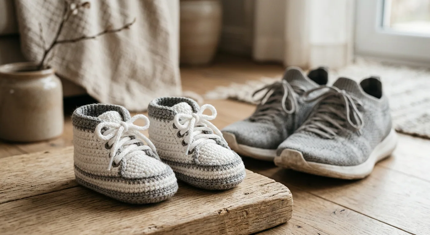 Sneaker Booties — handmade baby shoes