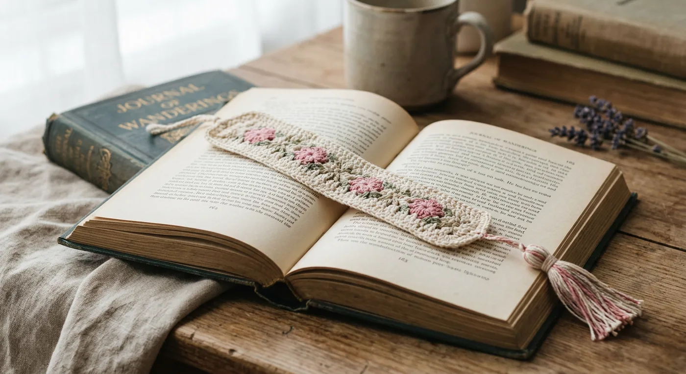 Floral Tassel Bookmark — handmade bookmarks