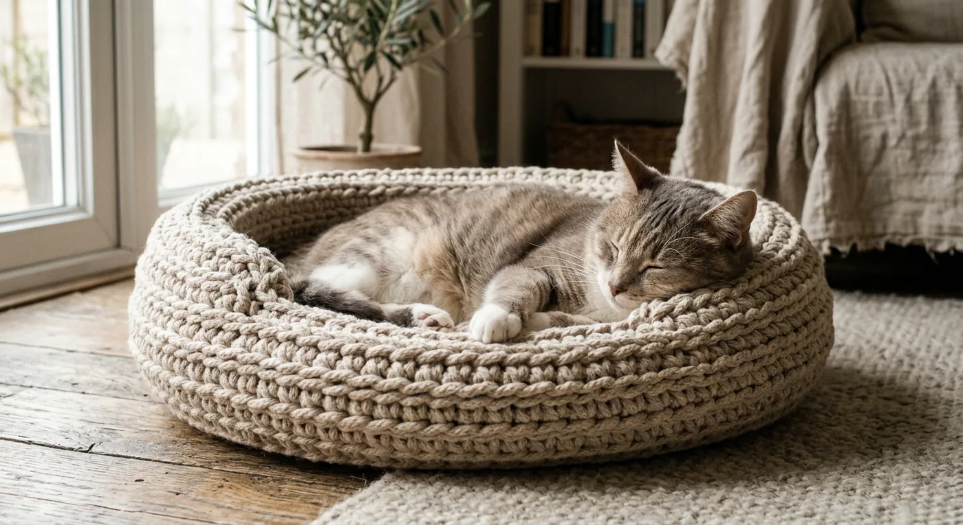 Pet Bed Basket — handmade pet accessories