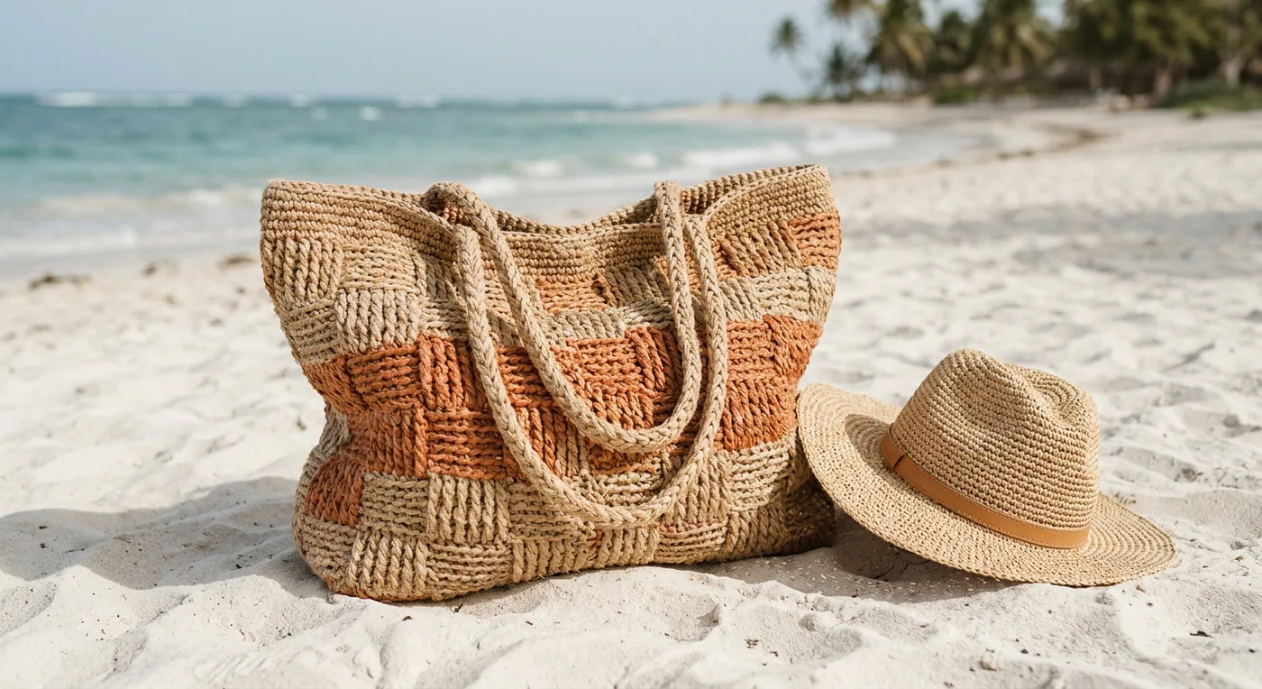 Sahara Beach Bag — handmade tote bags