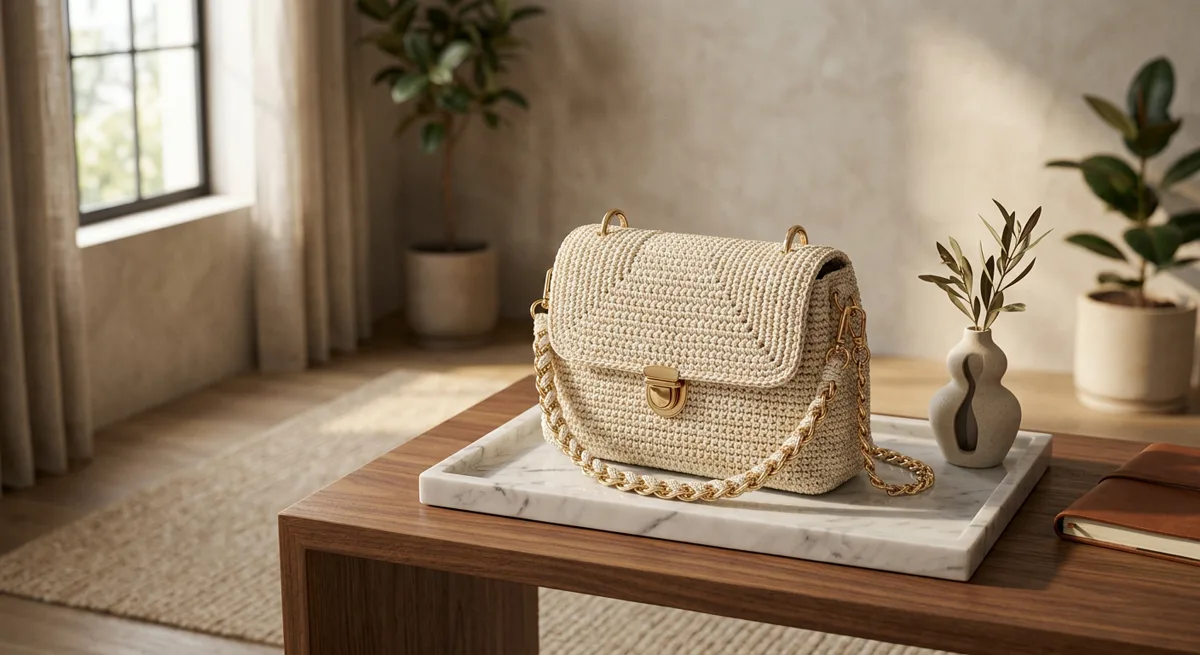 Marlowe Chain-Handle Shoulder Bag — handmade shoulder bags