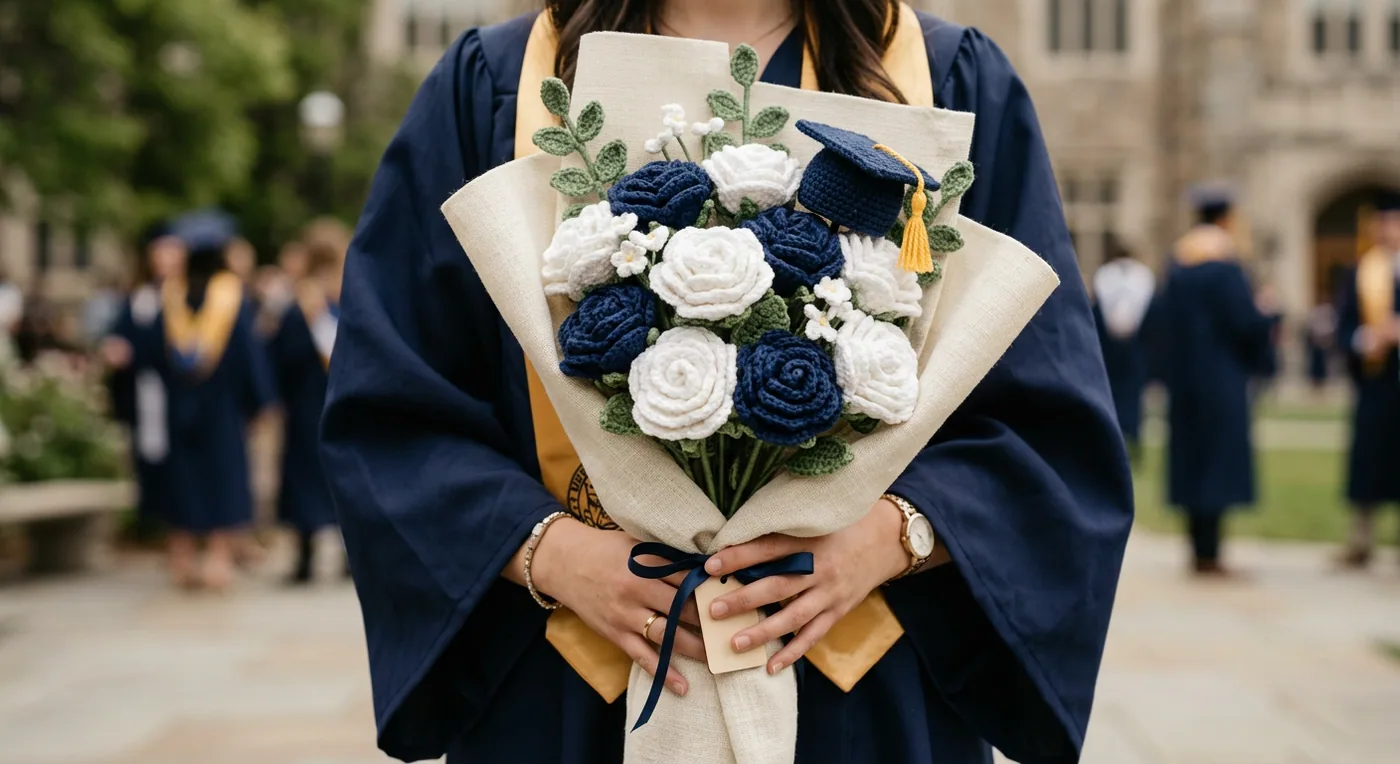 Graduation Flower Bouquet — handmade graduation gifts
