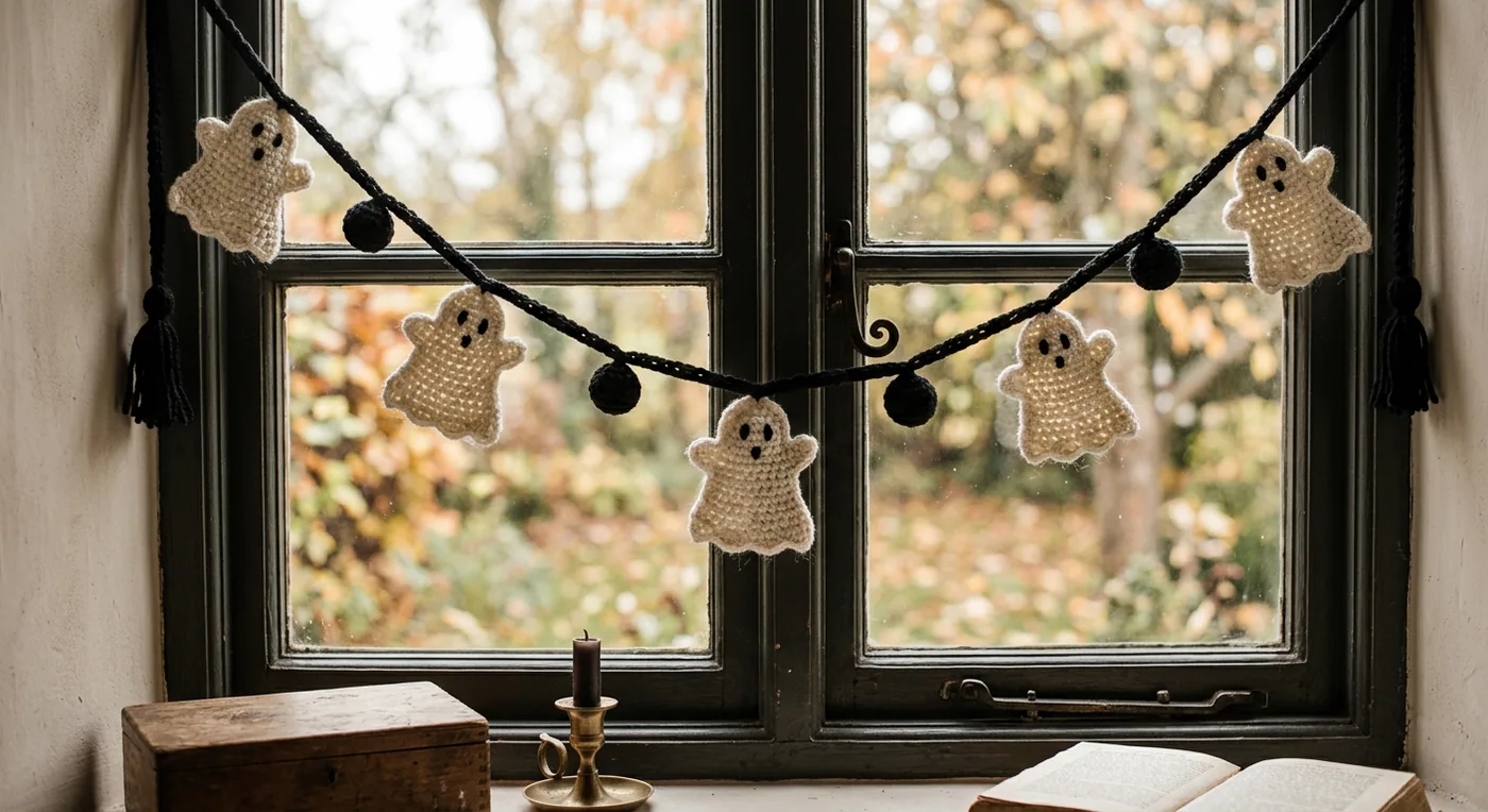 Ghost Garland — handmade halloween collection