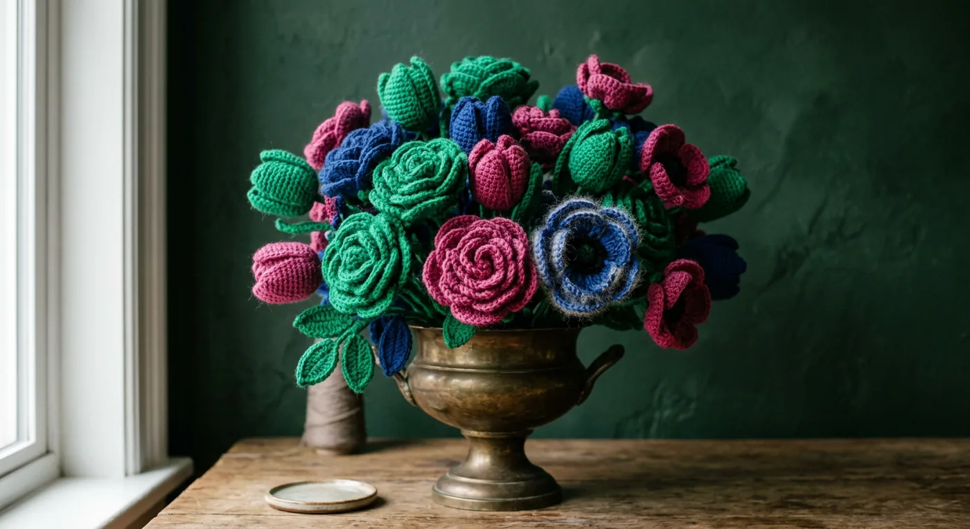 Jewel Tone Statement Bouquet — handmade flower bouquets