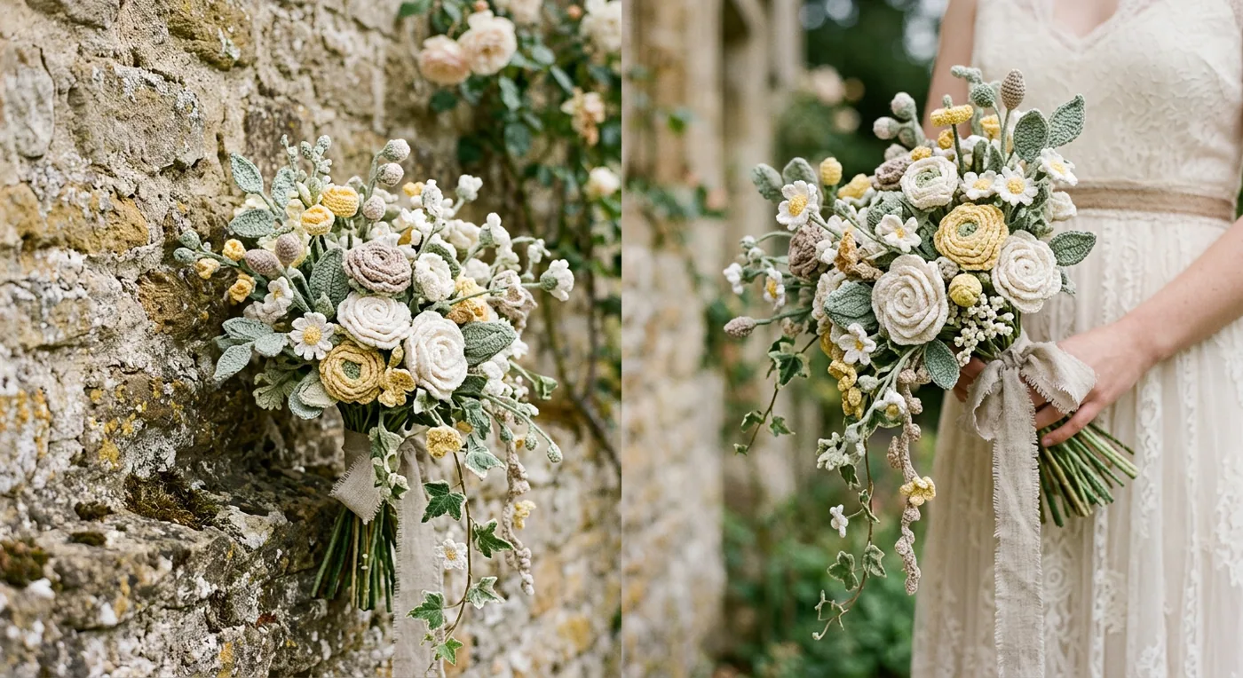 Wildflower bridal bouquet