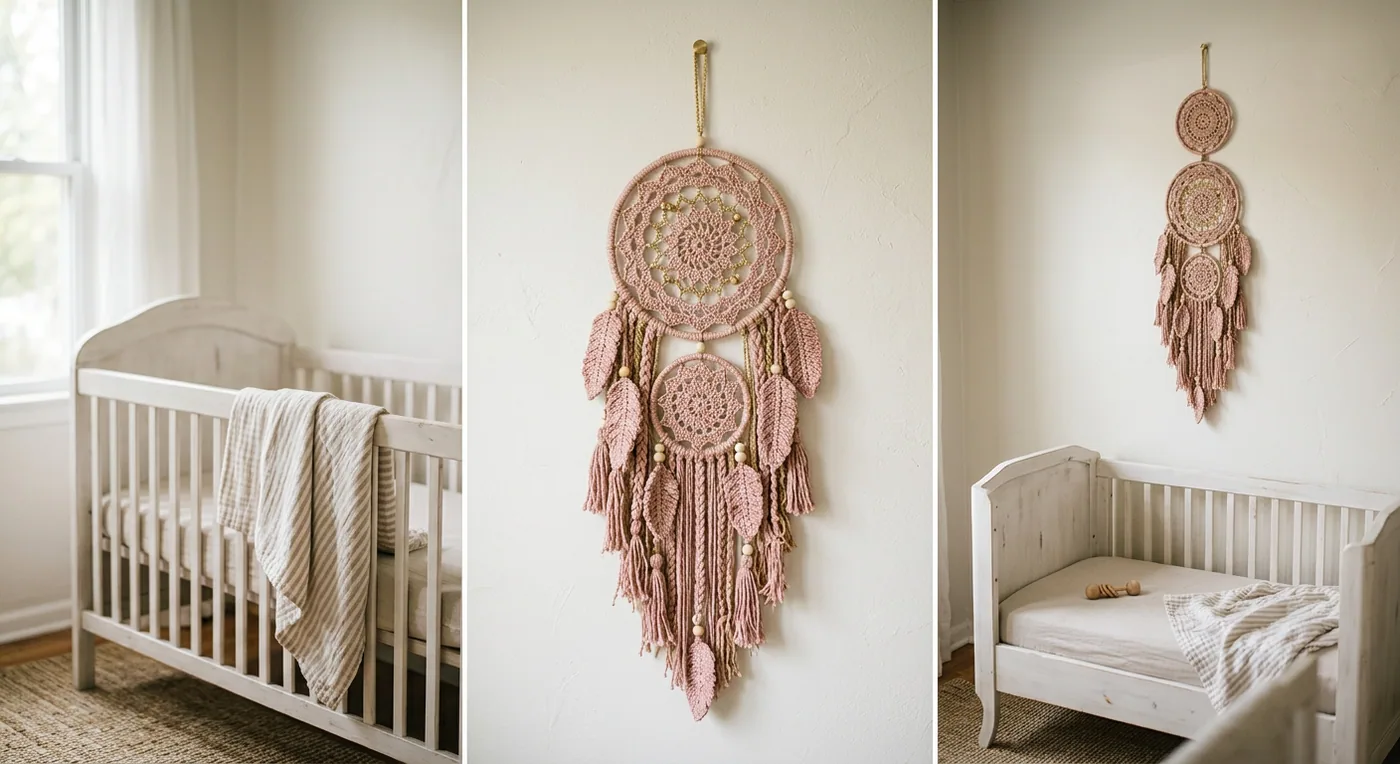 Triple Ring Dream Catcher — handmade dream catchers