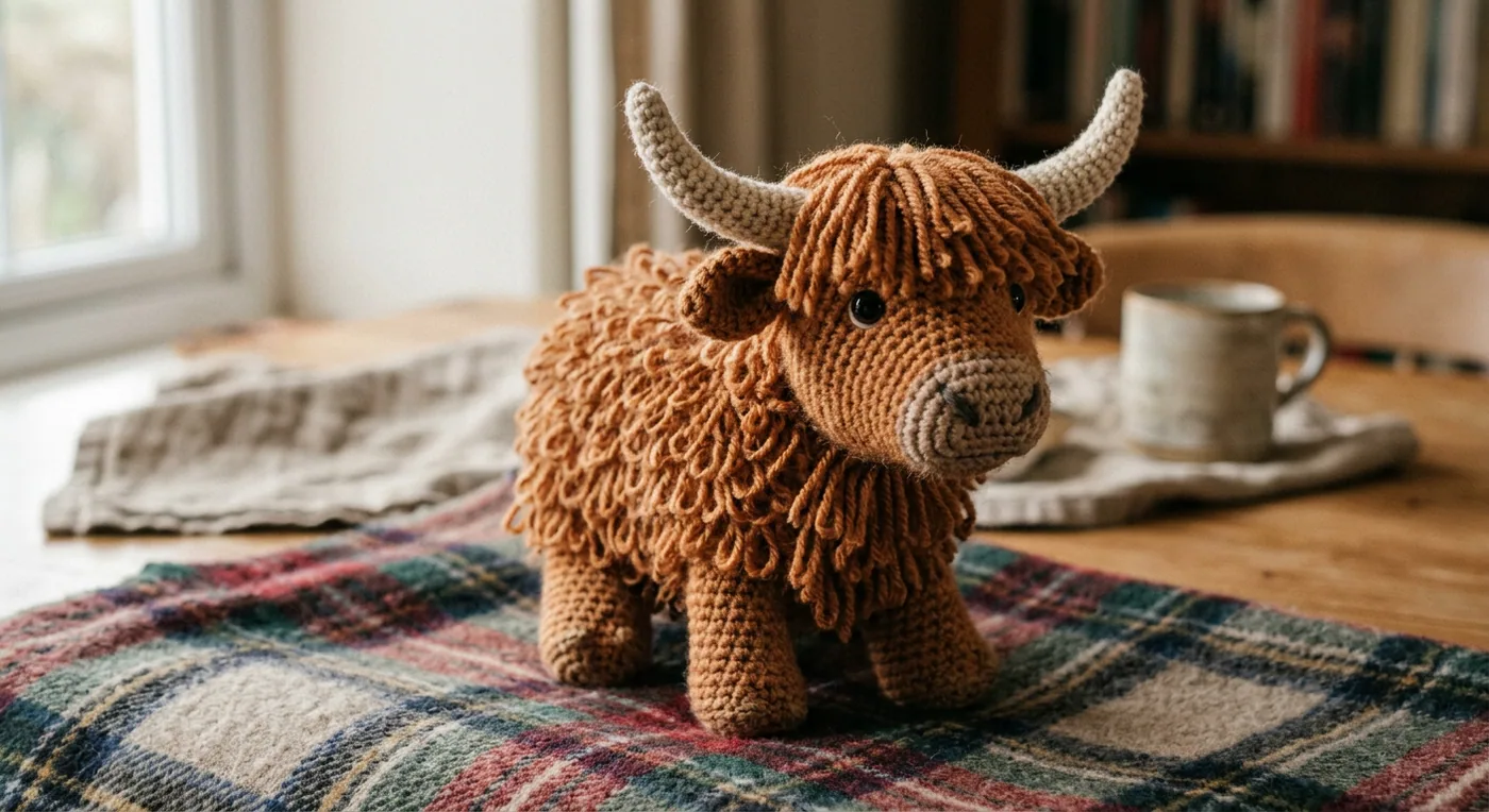 Highland Cow Plush — handmade plush toys