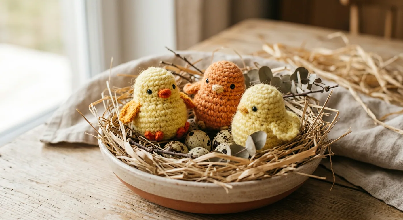 Spring Chick Trio — handmade easter collection