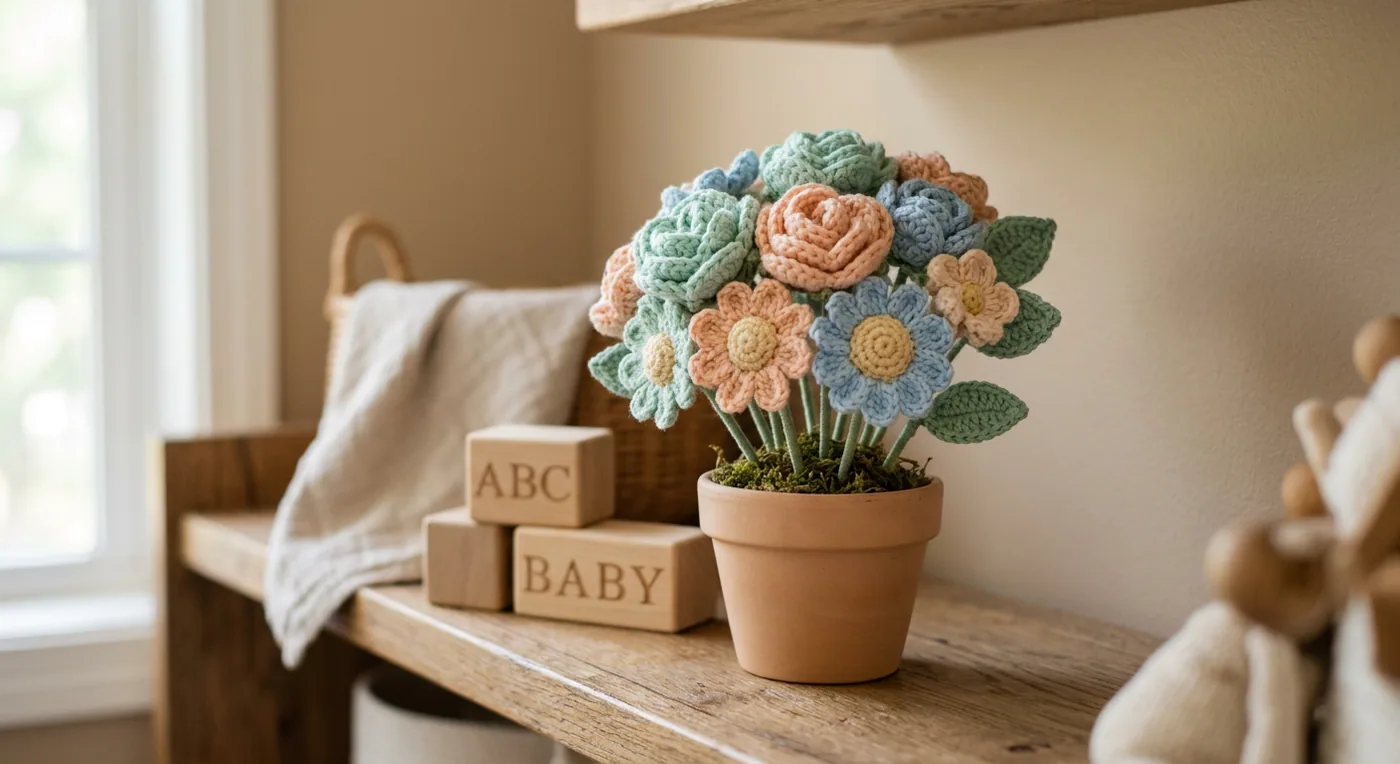 Pastel Nursery Bouquet — handmade flower bouquets