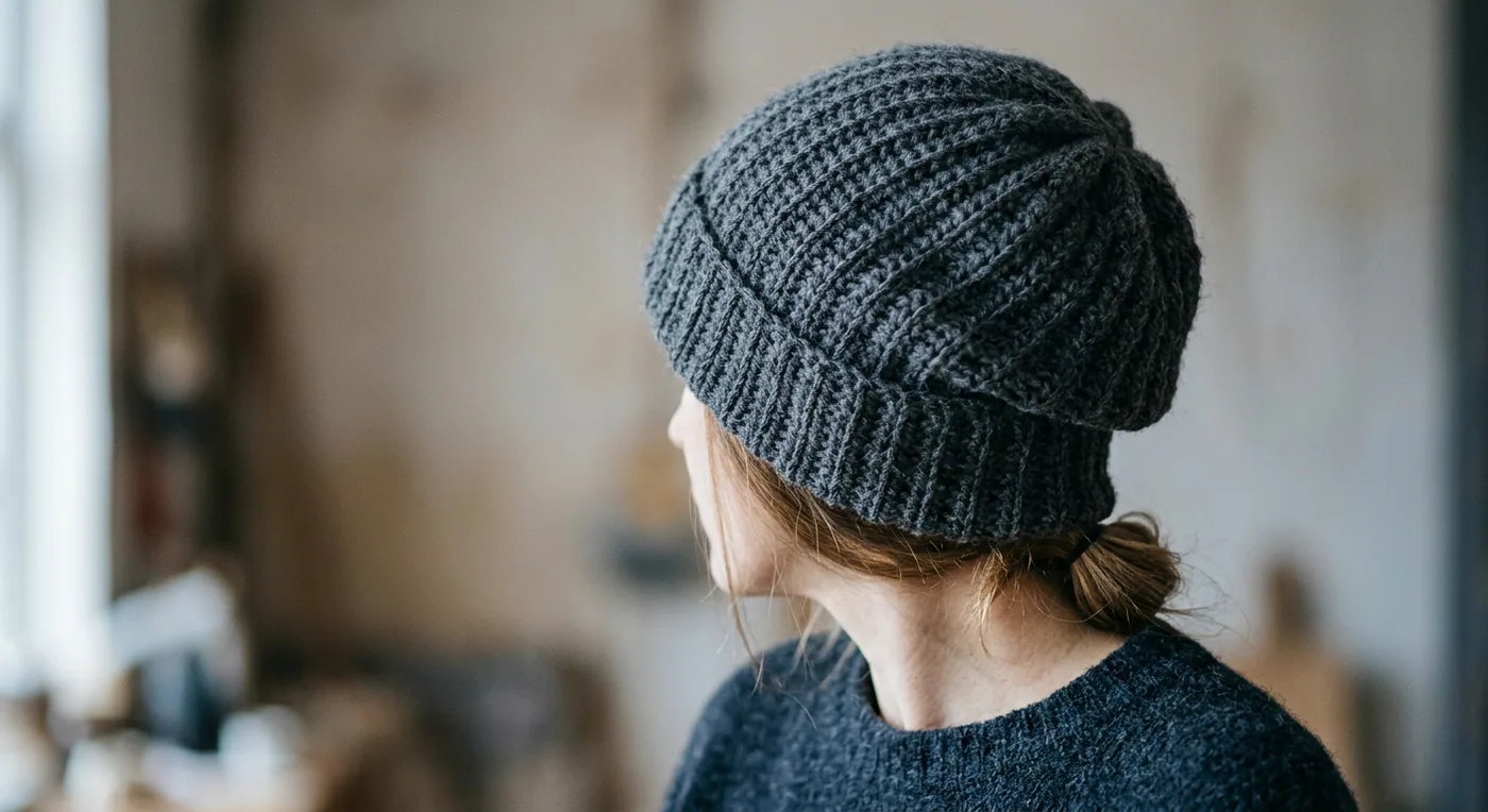 Merino Ribbed Beanie — handmade beanies