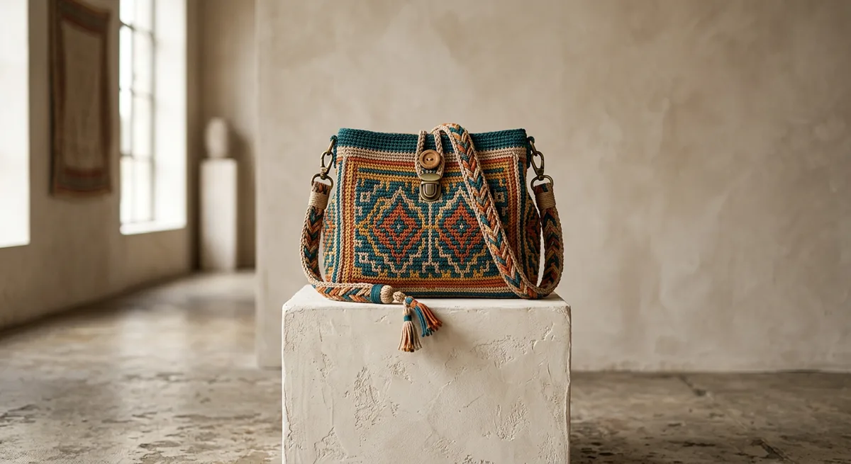 Meridian Mosaic Bag — handmade statement bags