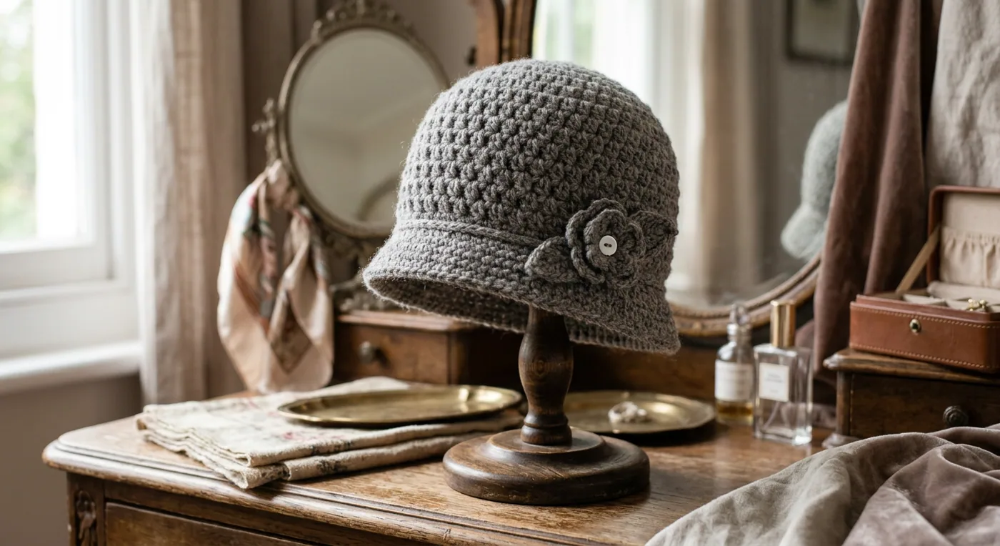 Cloche Wool Hat — handmade hats