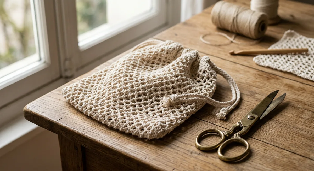 Brume Mesh Market Pouch — handmade pouches