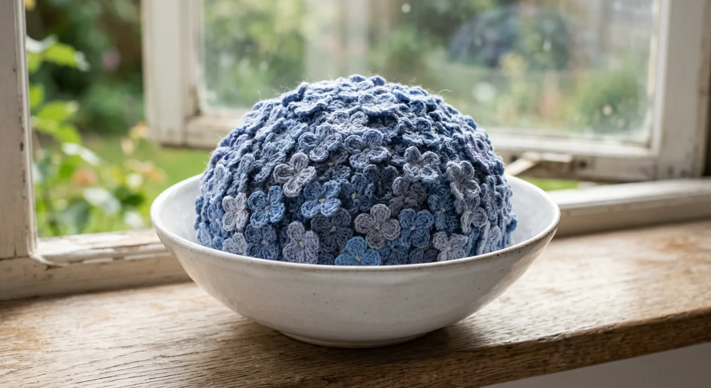 Hydrangea Dome — handmade crochet flowers