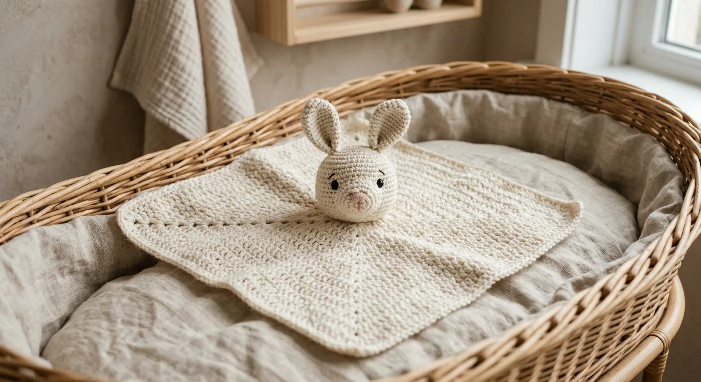 Bunny Comforter Lovey — handmade baby toys