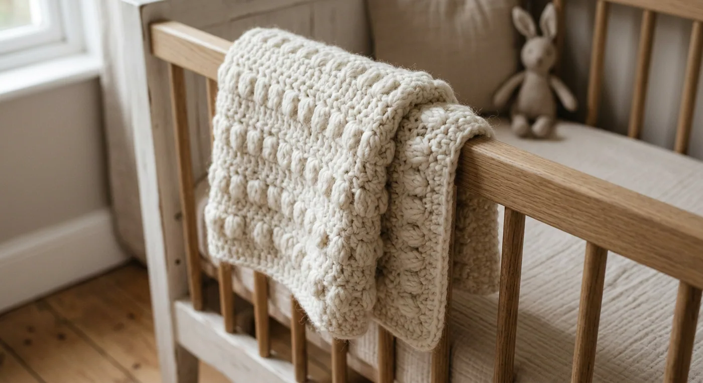 Cloud-soft pram blanket