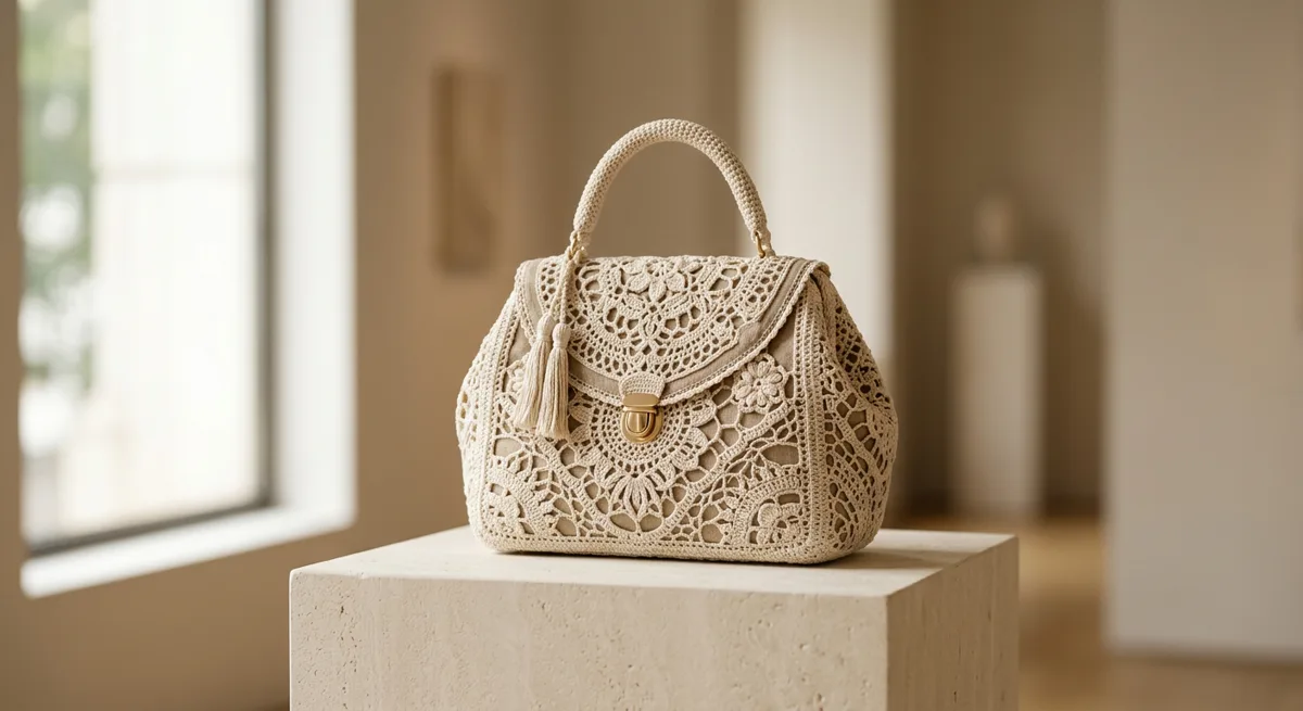 Dentelle Lace Statement Bag — handmade statement bags