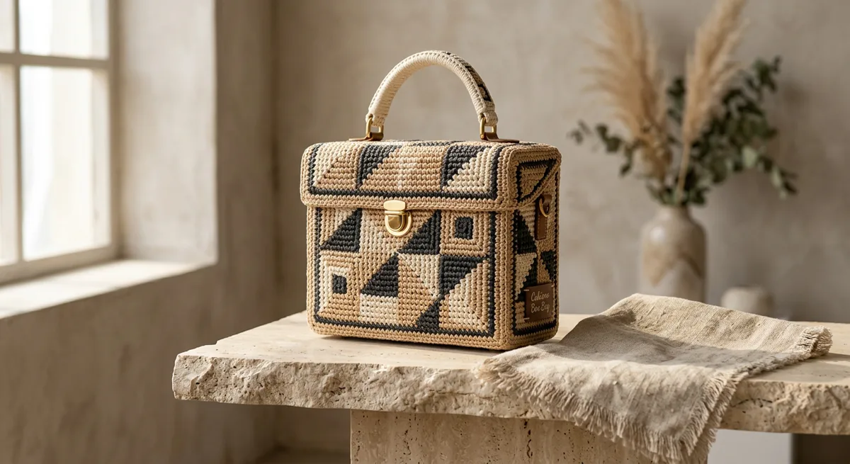 Cubisme Box Bag — handmade handbags