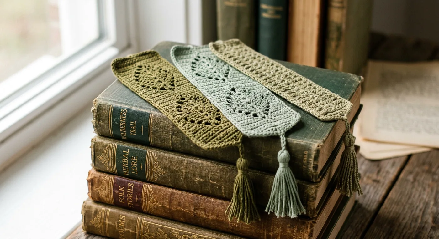 Leaf Lace Bookmark Set — handmade bookmarks