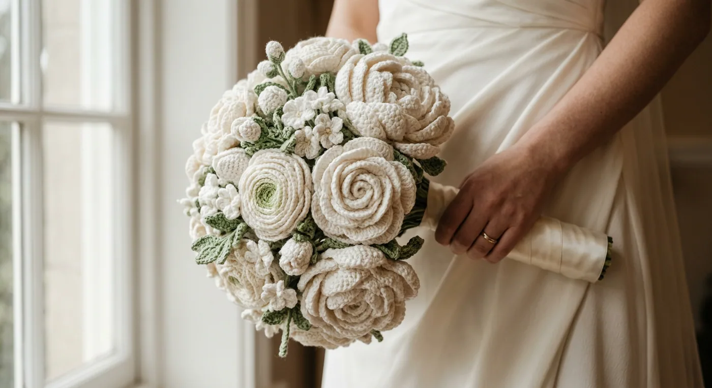 Customer photo of Bridal bouquet — ivory & blush shared by Amelia R.