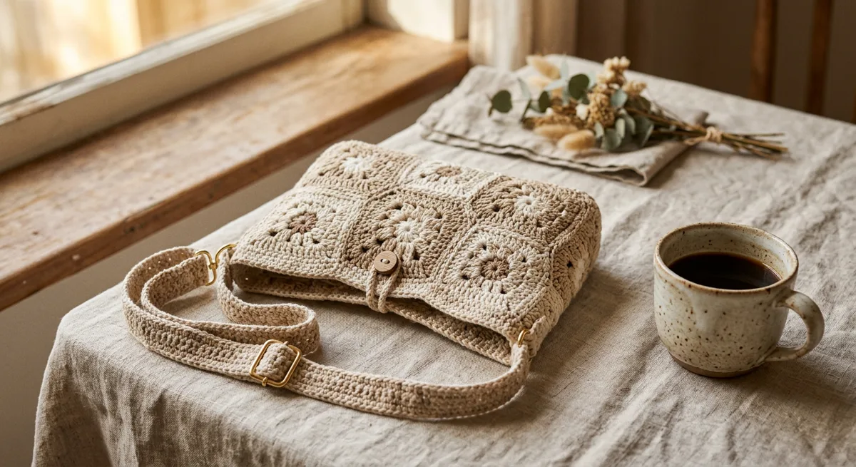 Cala Hexagon Crossbody — handmade crossbody bags