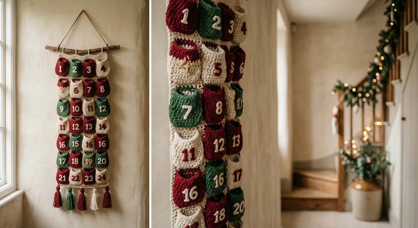 Advent Calendar Pockets — handmade christmas collection