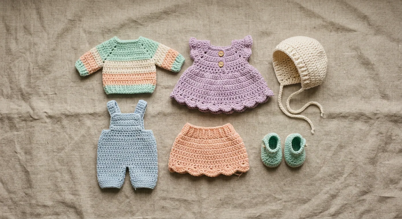 Mini Doll Wardrobe Set — handmade dolls