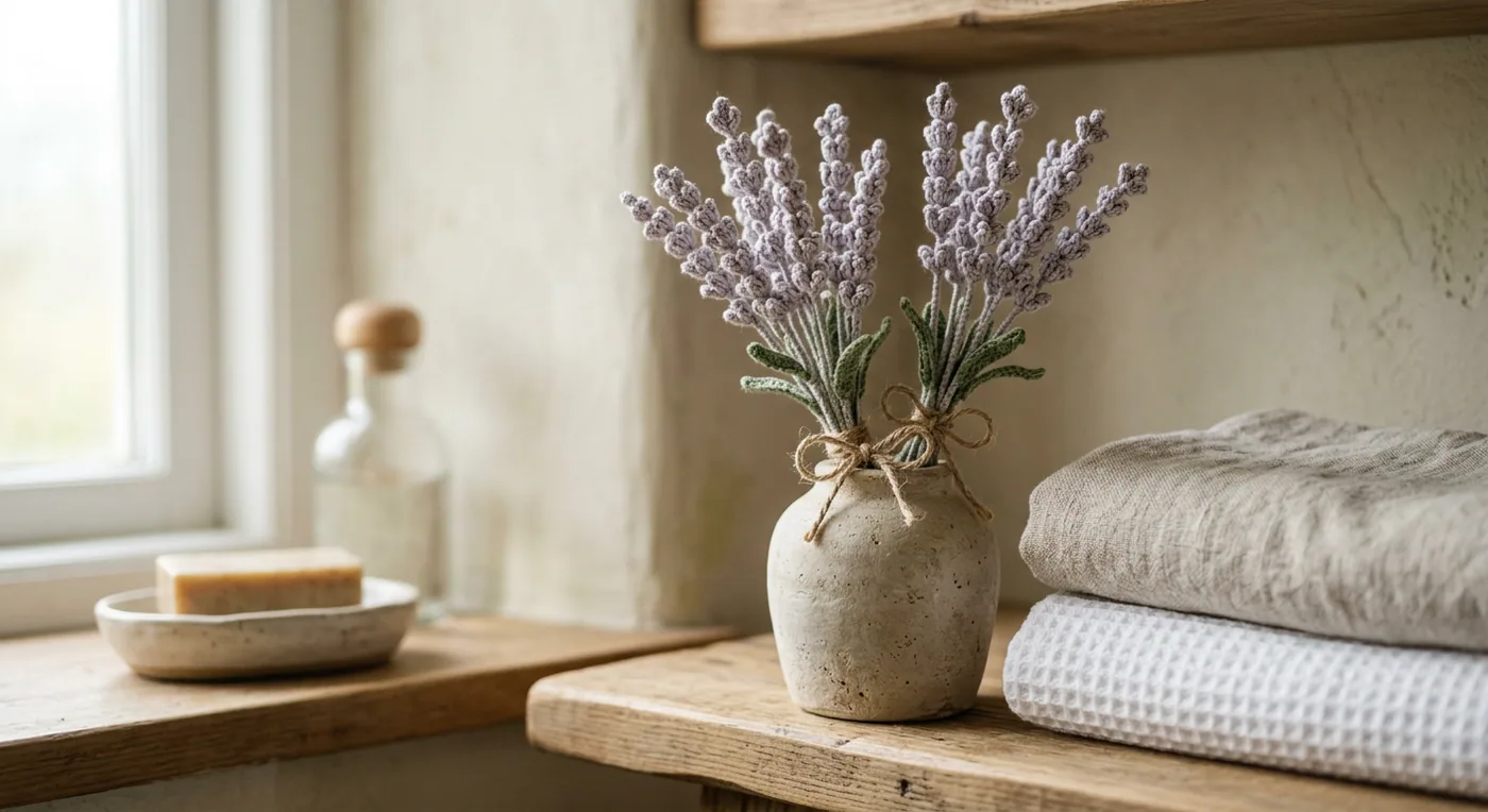 Silver Lavender Vase Set — handmade lavender