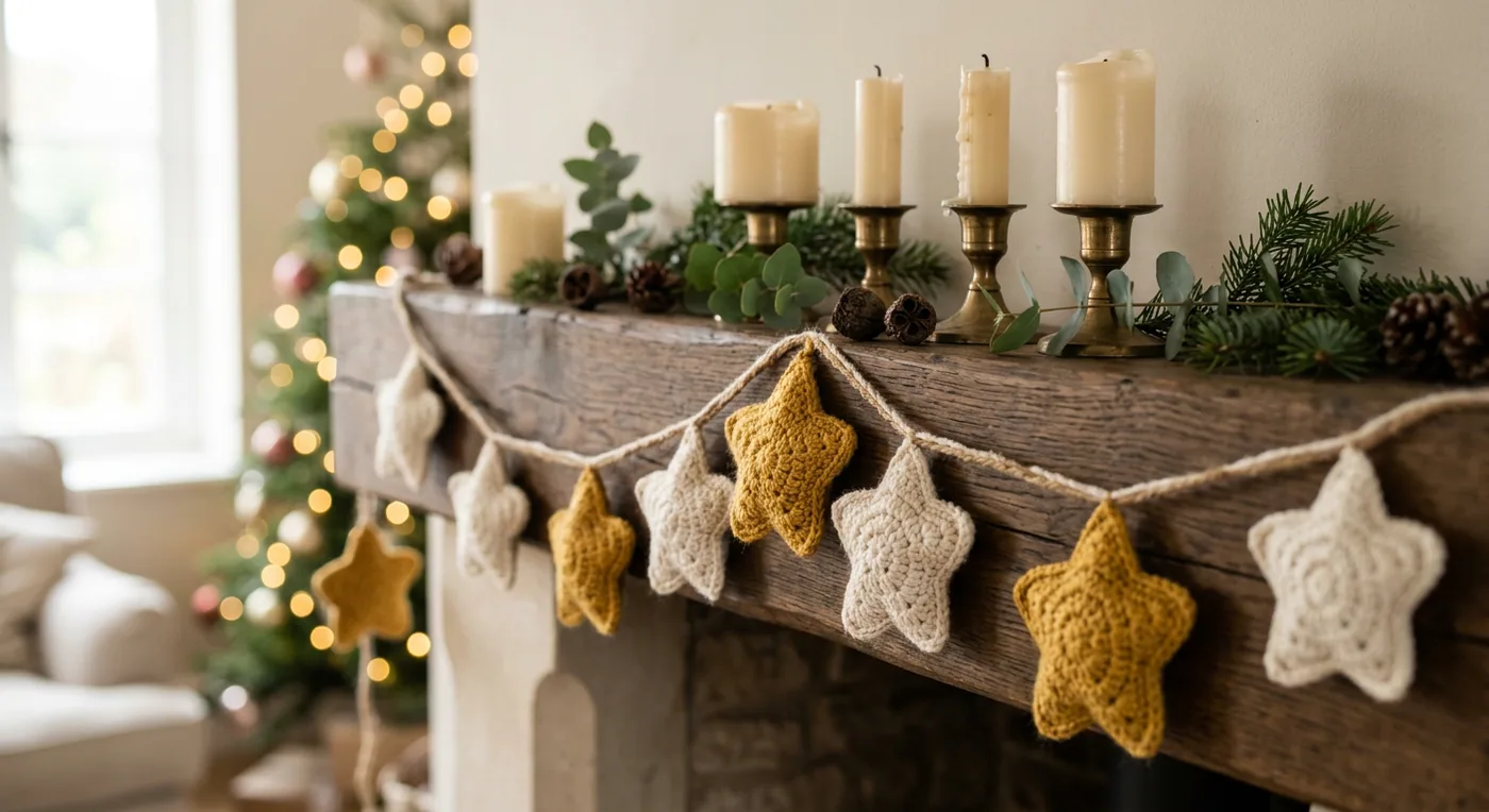Christmas Garland Stars — handmade christmas collection