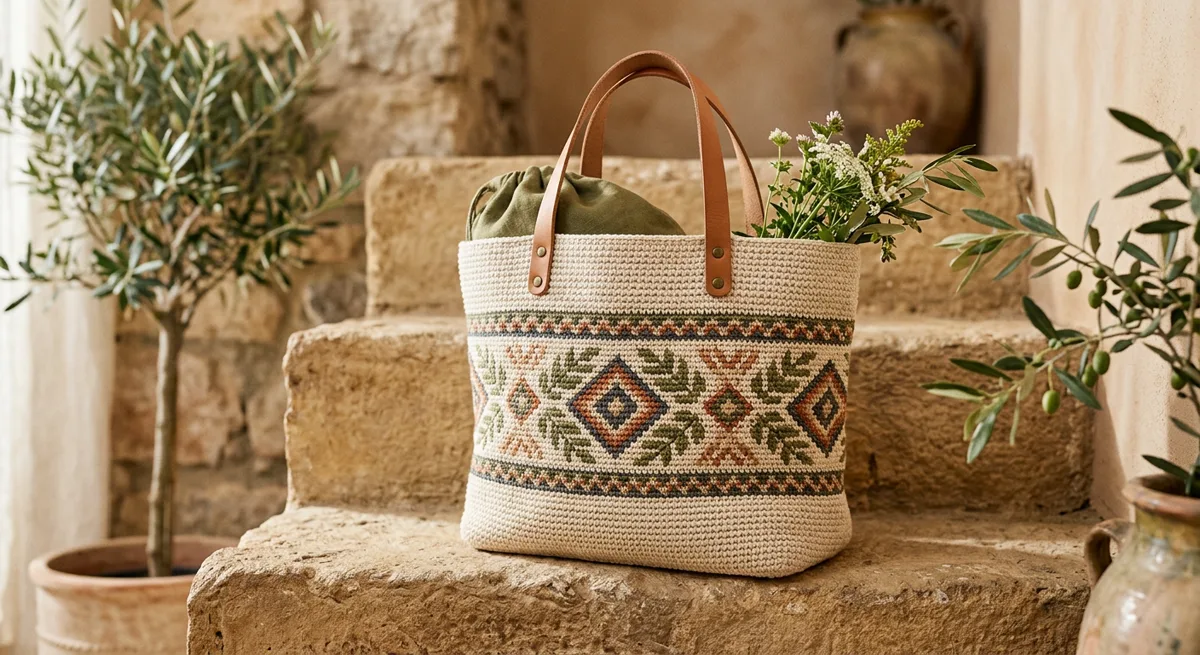 Marché Artisan Tote — handmade tote bags