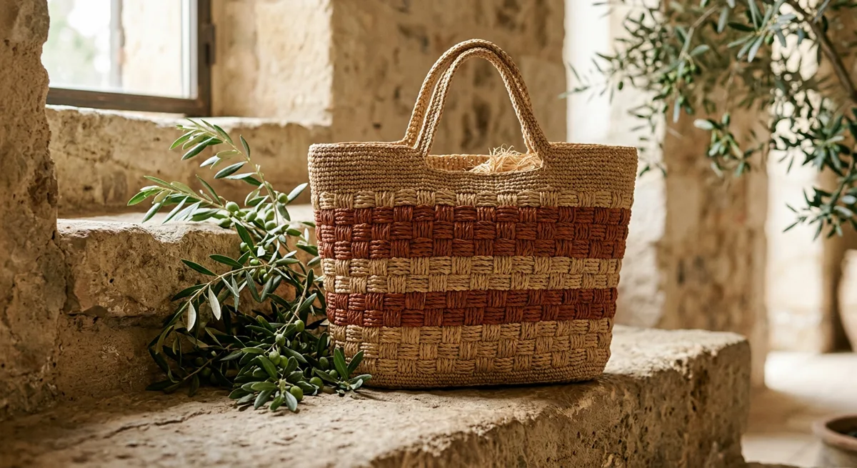Kiln Raffia Tote — handmade tote bags