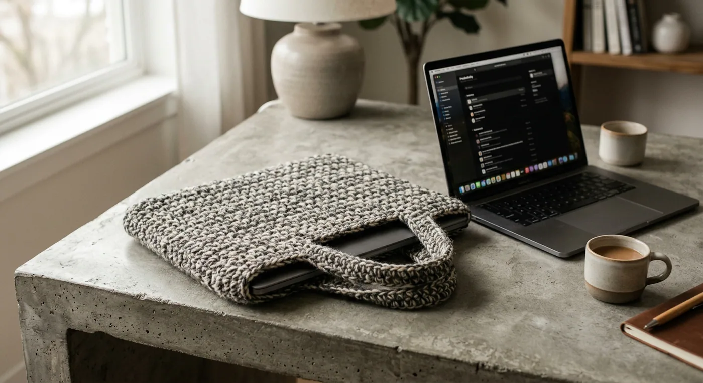 Cotton Laptop Sleeve Bag — handmade bags