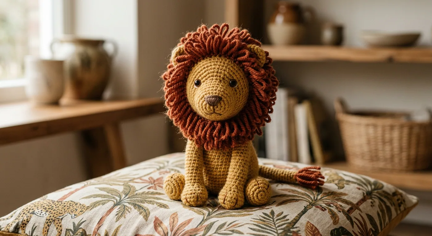 Leonard the Lion — handmade animals