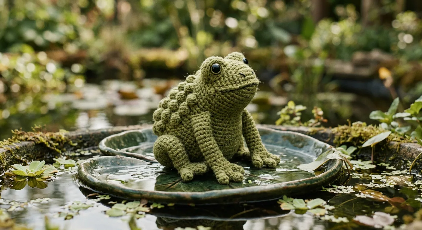 Hopper the Frog — handmade animals