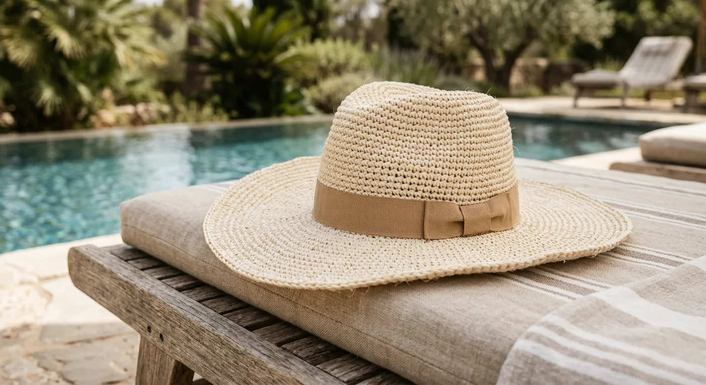 Wide-brim summer hat